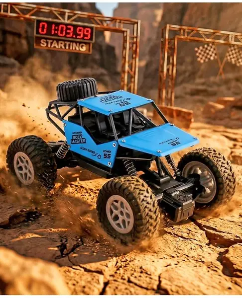 Babyhug Mud Master and Rechargeable RC Car - Blue