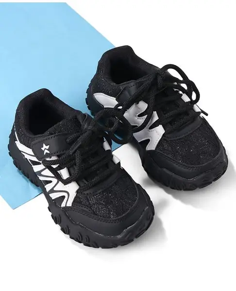 Cute Walk by Babyhug Velcro Closure Sneaker - Black