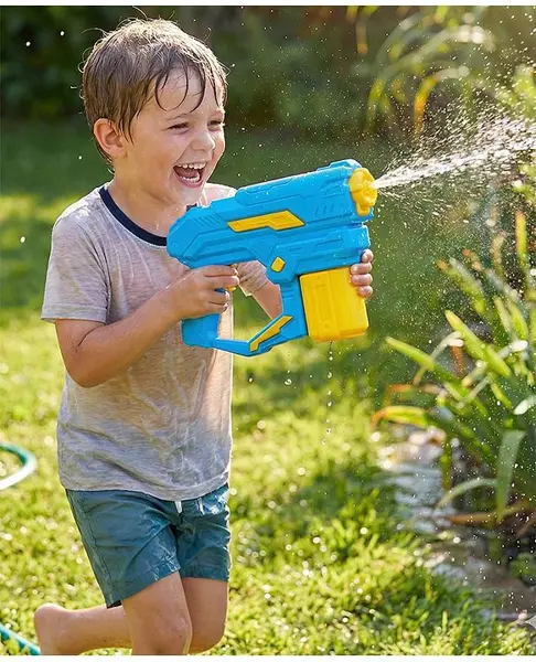 Automatic Electric Holi Water Gun - Blue Yellow