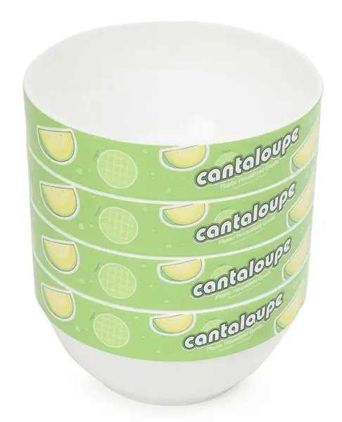 Cantaloupe Print Baby Bowl Green - Pack of 4