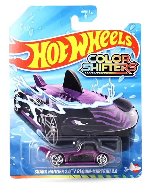 Hot Wheels Color Shifters Shark Hammer 2.0 Requin-Marteau 2.0 Toy Car - Purple