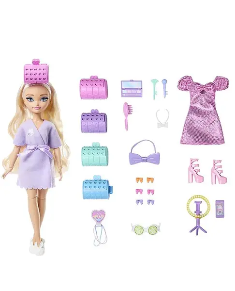Barbie 14 cm Dream Besties Malibu Fashion Doll with Surprise Accessories and 15+ Looks - Multicolor