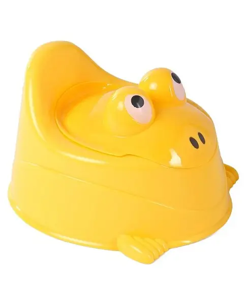 Froggy Shaped Potty Chair With Lid - Yellow