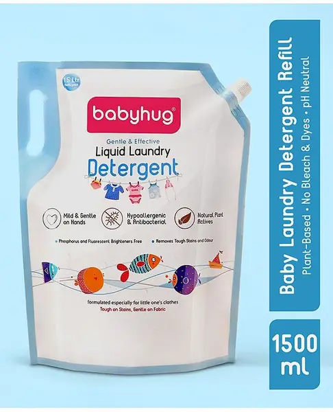 Babyhug Liquid Laundry Detergent Refill Pack - 1500 ml
