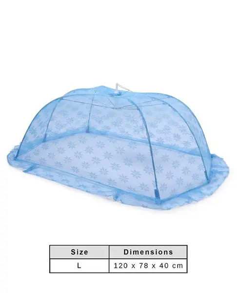 Babyhug Portable Baby Mosquito Net Large - Blue