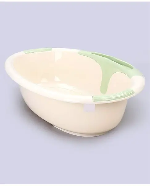 Elliptical Baby Bath Tub Medium Size - Pink Green