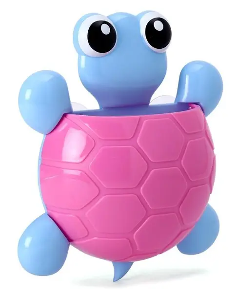 Tortoise Shaped Toothbrush Holder - Pink Blue