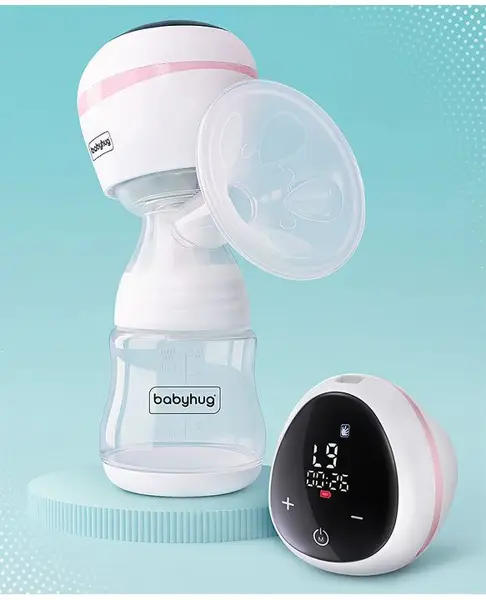 Babyhug Electric Breast Pump - White Pink