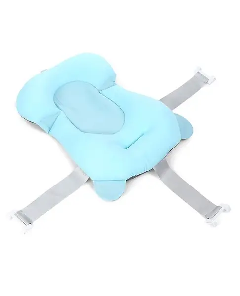 Bath Cushion with Safety Harness - Blue