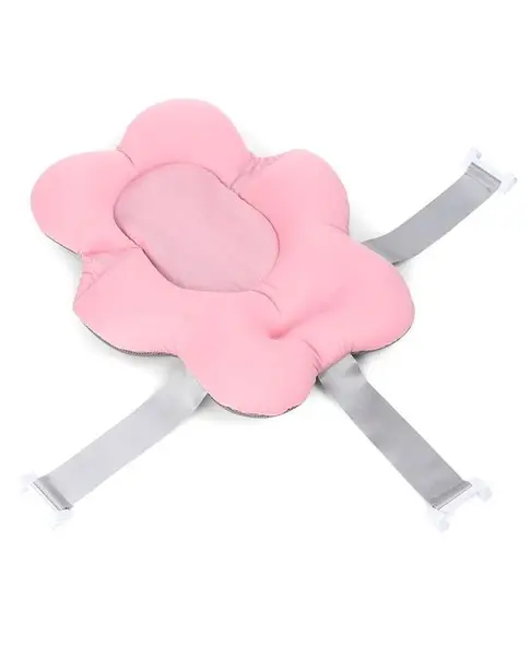 Bath Cushion with Safety Harness - Pink