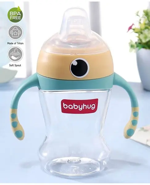 Babyhug Soft Spout Twin Handle Tritan Cup Yellow - 300 ml