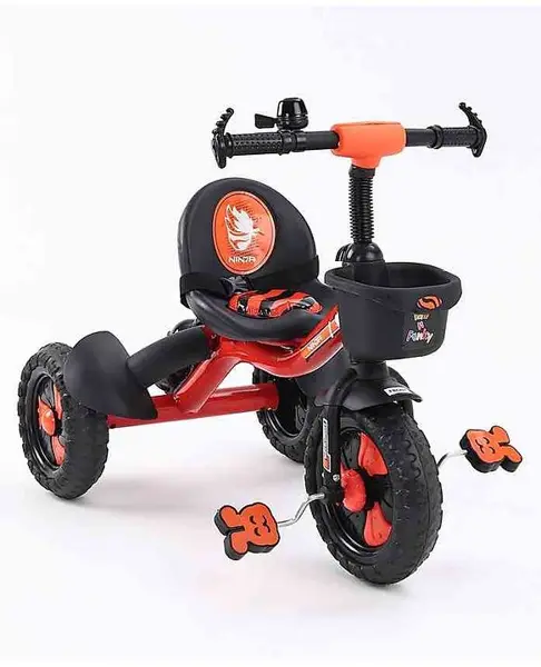 Plug & Play Tricycle With Manual Bell (Color May Vary)