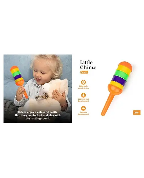 Ratnas Musical Chime Rattle - Multicolour