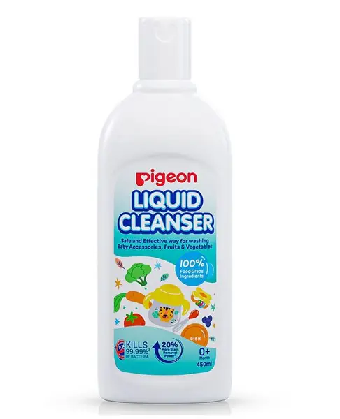 Pigeon Bottle Nipple and Vegetable Liquid Cleanser Bottle - 450 ml