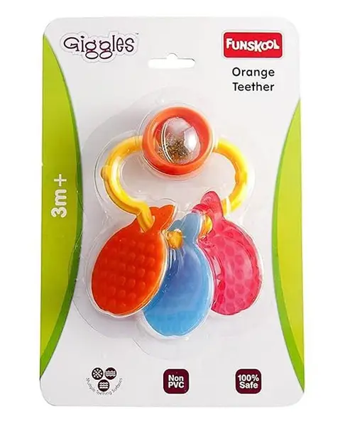 Giggles - Orange Teether