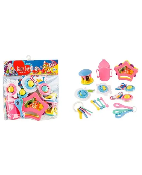 Ratnas Baby Joy Rattle Set Multicolor - 10 Pieces Color May Vary