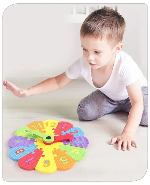 Babyhug EVA Foam Fun Clock Puzzle (Colour May vary)