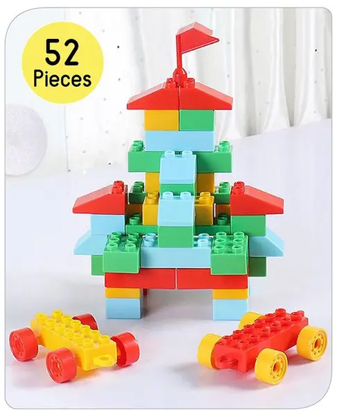 Babyhug Building Blocks Set Multicolour -  52 Pieces