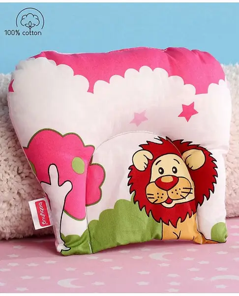 Babyhug U Shape Pillow Pink ( Print May Vary )