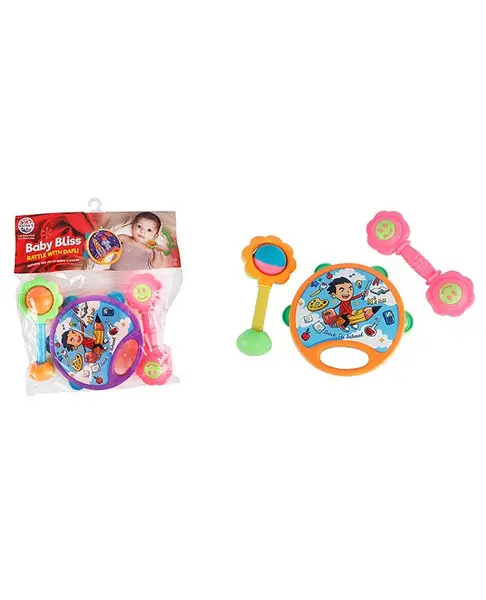 Ratnas Babybliss Rattle Set (Color & Print May Vary)