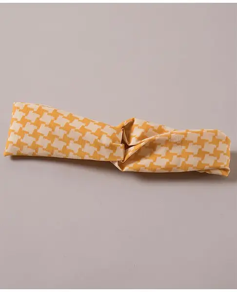 Pine Kids Free Size Abstract Print Headband - Yellow