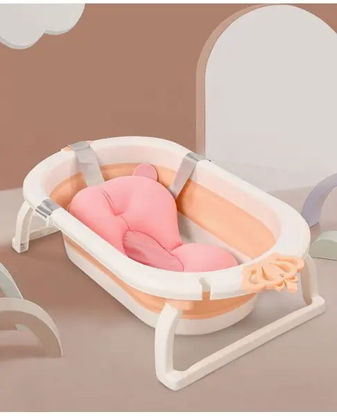 Babyhug Foldable Bathtub with Cushion