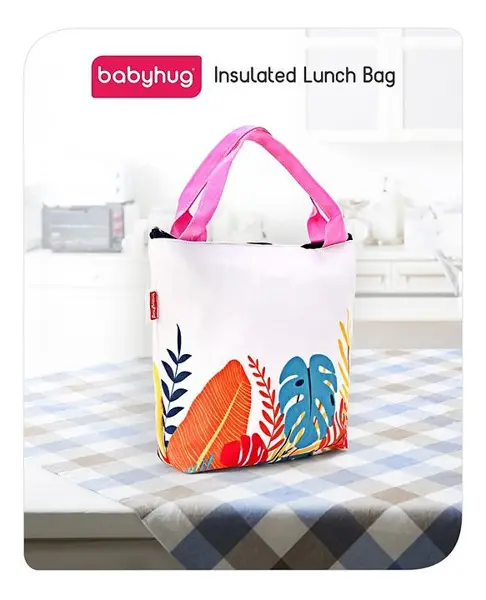 Babyhug Insulated Lunch Bag With Forest Print (Colour May Vary)
