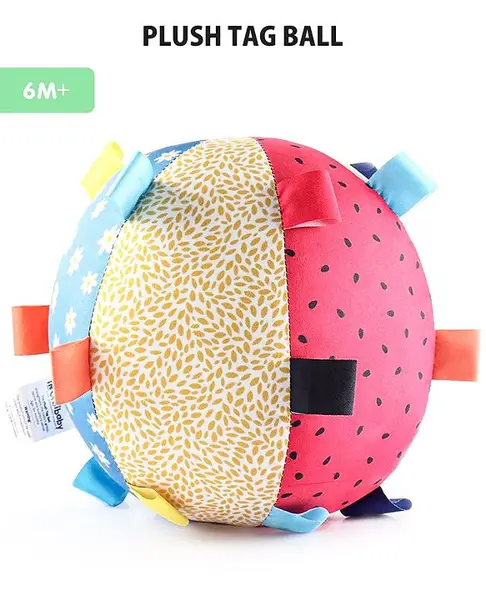 Intellibaby Plush Tag Ball - Multicolor