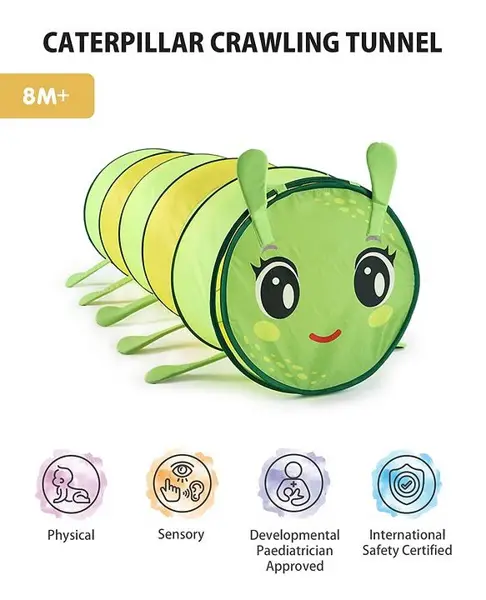 Intellibaby Caterpillar Crawling Tunnel Level 4 - Green
